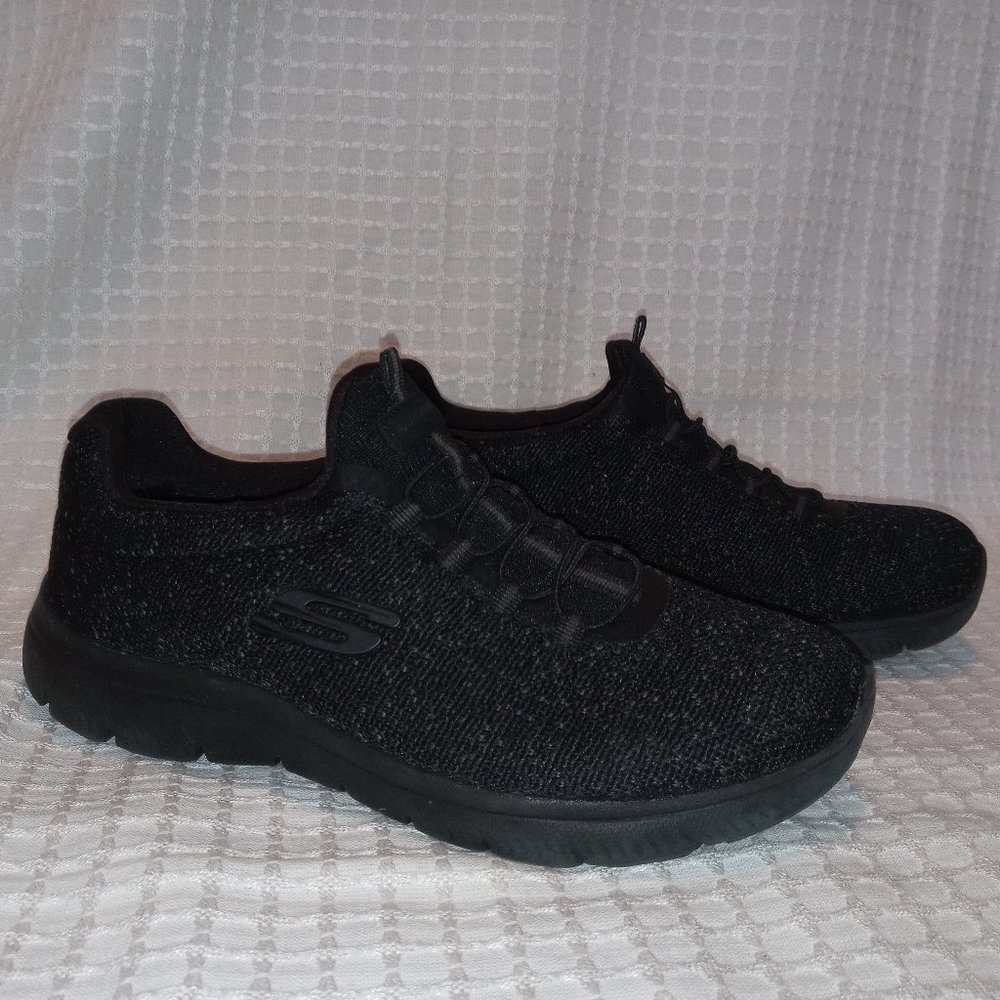Skechers Women's Summits Black Walking Shoes Size 9
